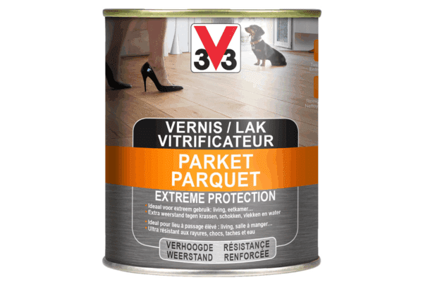 V33 parketvernis extreme protection zijdeglans 2,5 L
