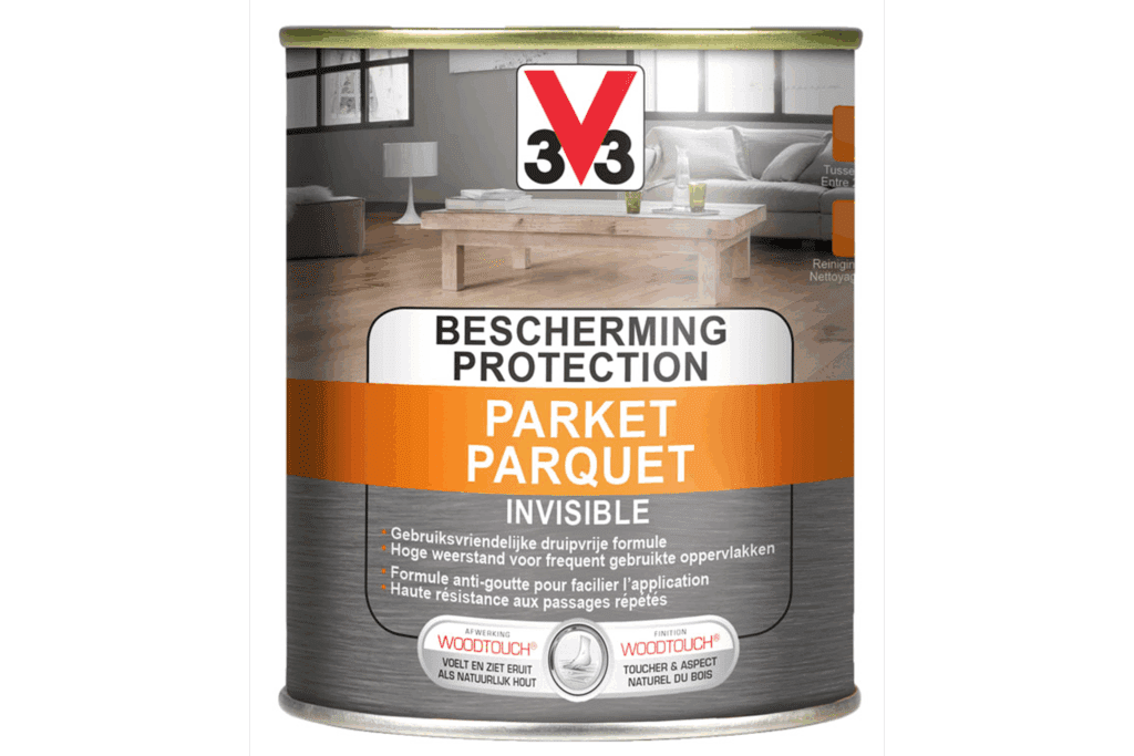 V33 parketvernis Invisble Protection kleurloos/mat 0,75 L