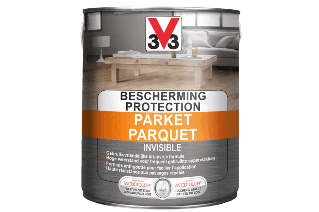 V33 parketvernis Invisble Protection kleurloos/mat 2,5 L