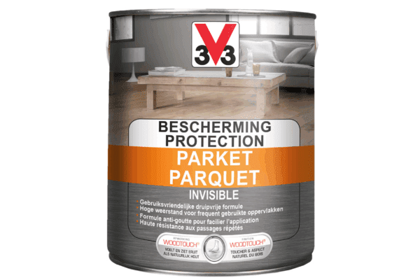 V33 parketvernis Invisble Protection kleurloos/mat 2,5 L