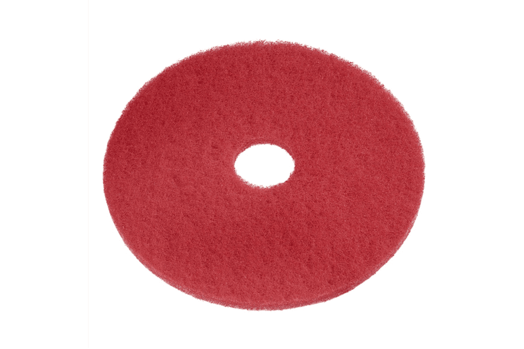 Boenpad synthetisch rood Ø 43 cm