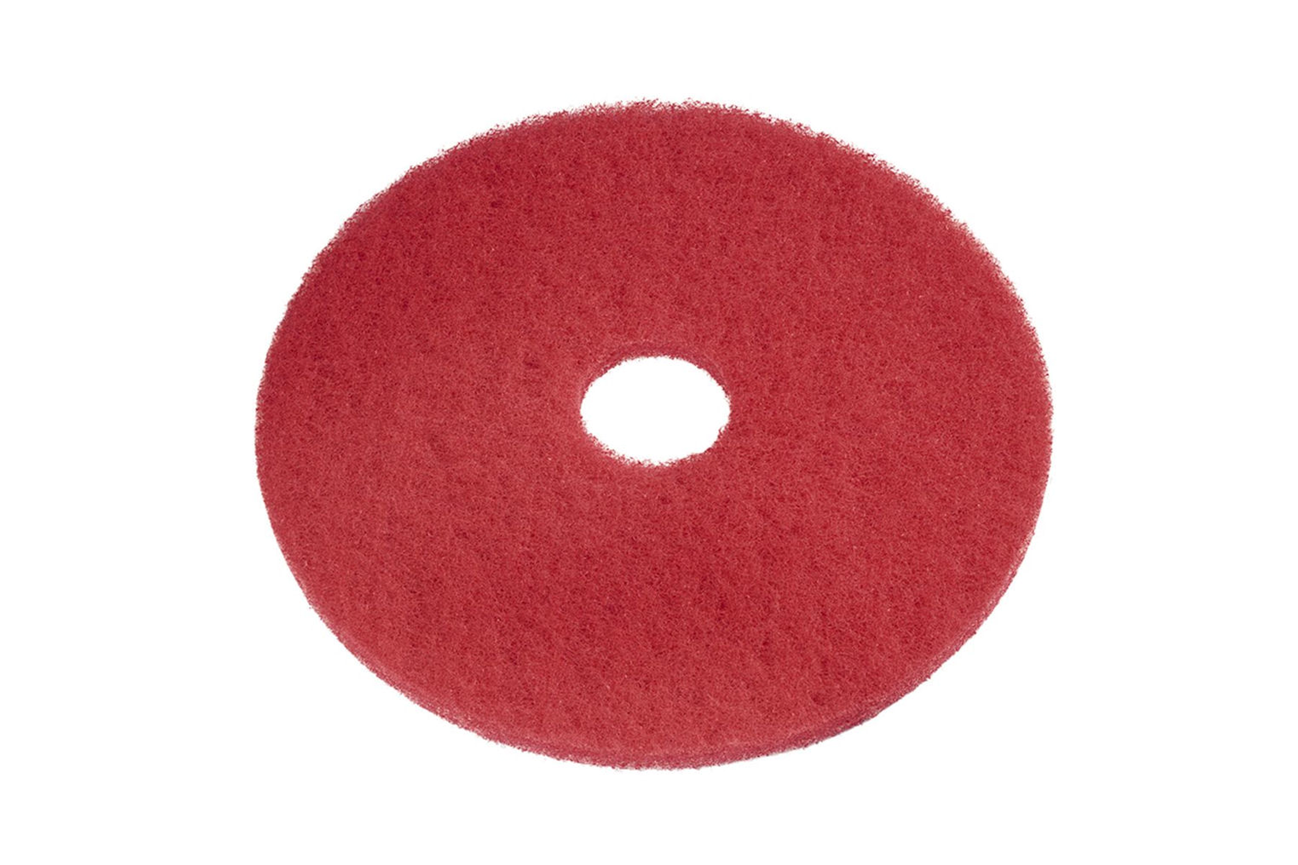 Boenpad synthetisch rood Ø 43 cm