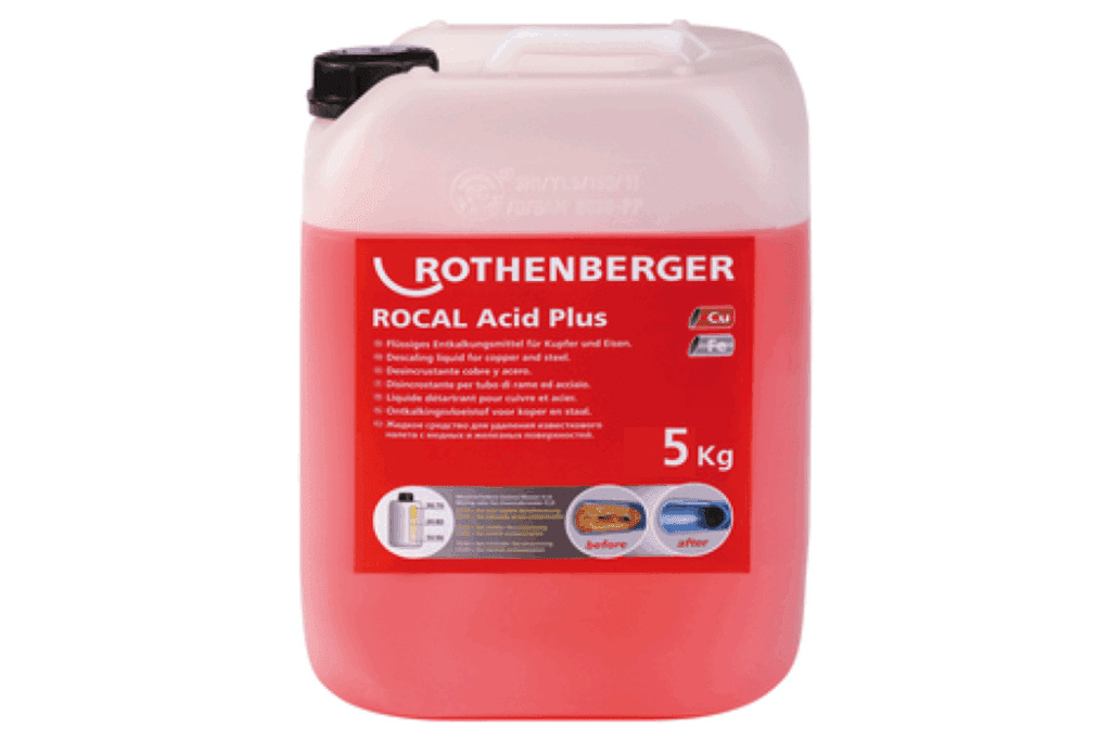 Ontkalkingsconcentraat 5 kg met corrosiebescherming. Anti-schuimend en kleurindicator. Verleng de levensduur van je pomp.
