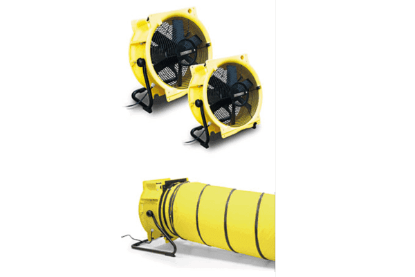 Flexibele slang 10 m Ø 45 cm met spanband