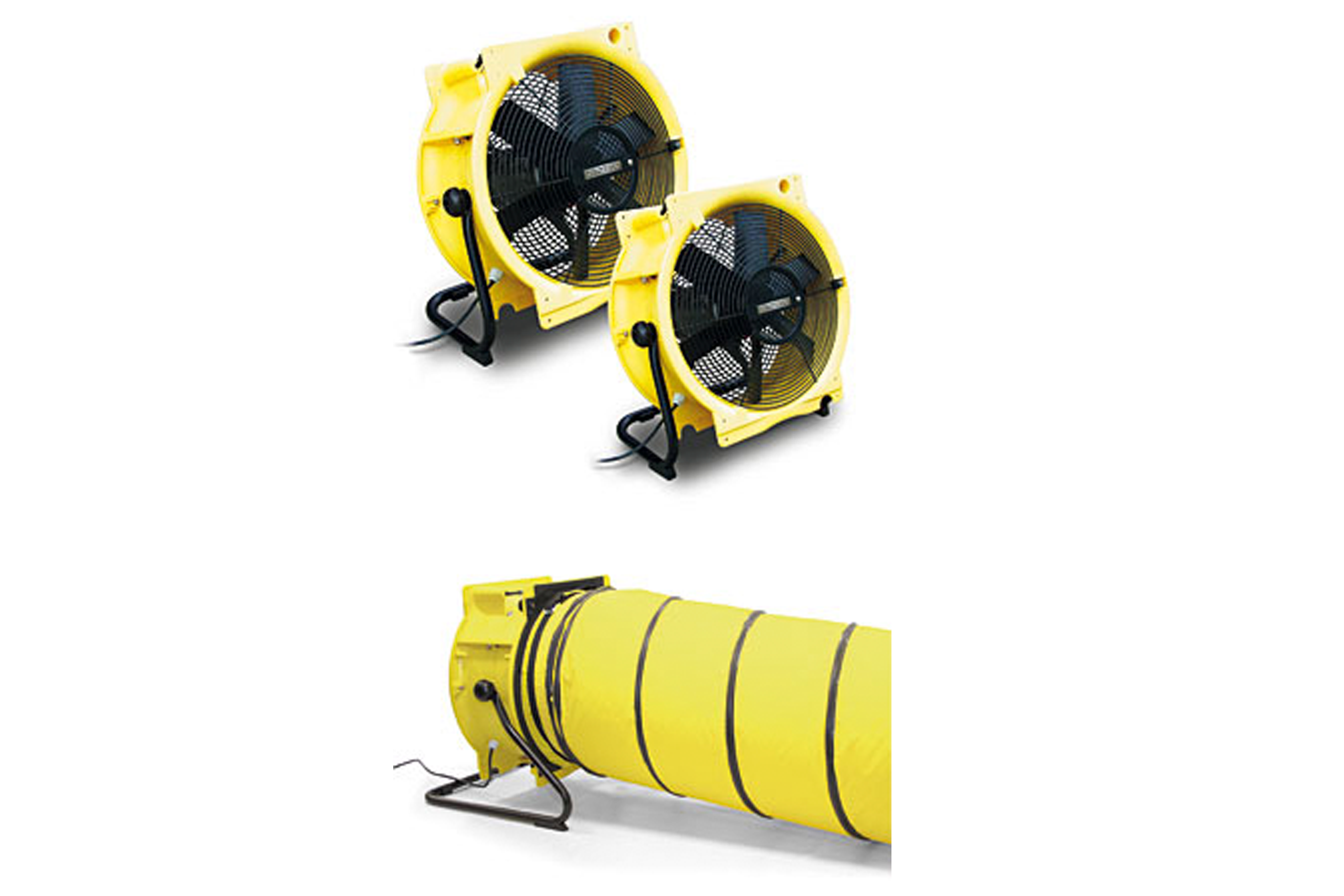 Flexibele slang 10 m Ø 45 cm met spanband