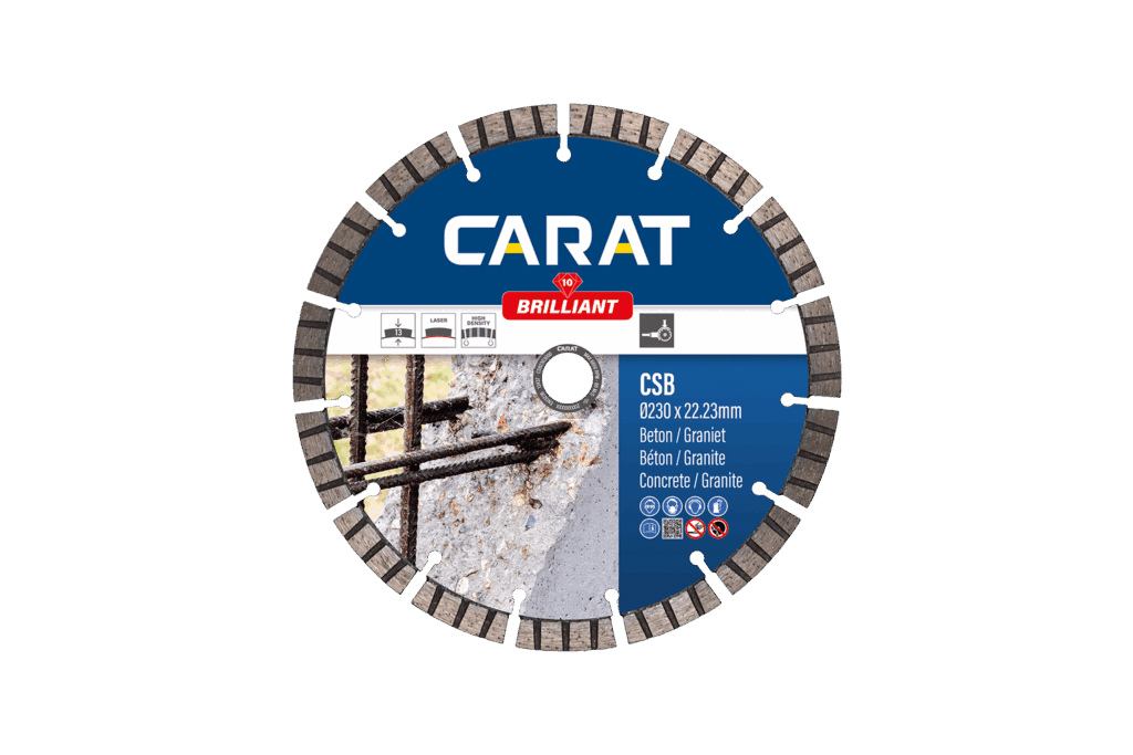 CARAT diamantschijf droog beton Brilliant CSB Ø 230 mm