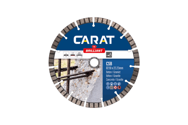 CARAT diamantschijf droog beton Brilliant CSB Ø 230 mm
