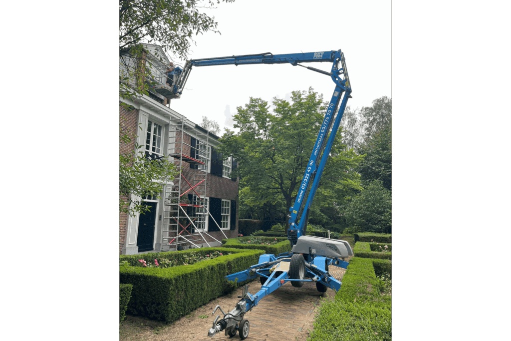 Hoogwerker op aanhanger 17 meter op batterijen