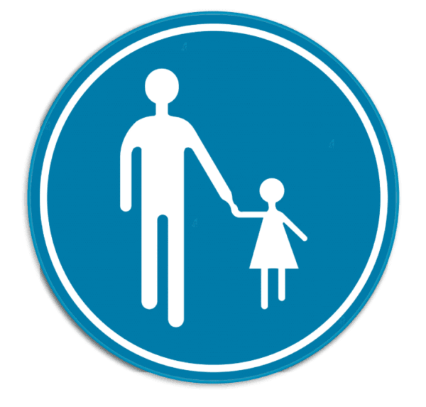 D11: Verplichte weg voor voetgangers