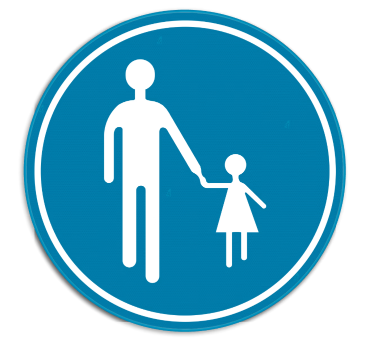 D11: Verplichte weg voor voetgangers