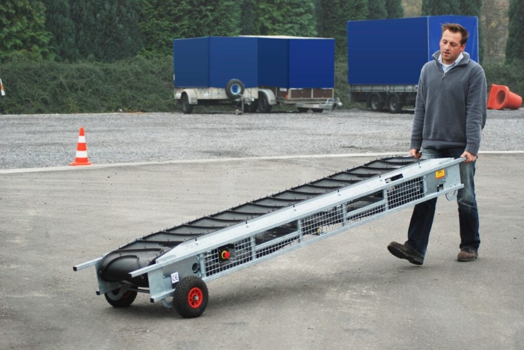 Wielenset voor transportbanden