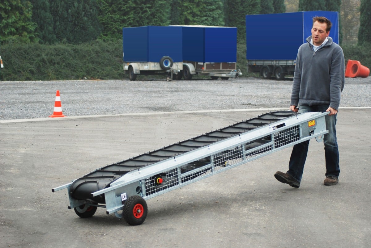 Wielenset voor transportbanden