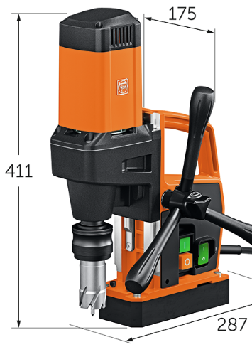 magnetische kernboor afmetingen